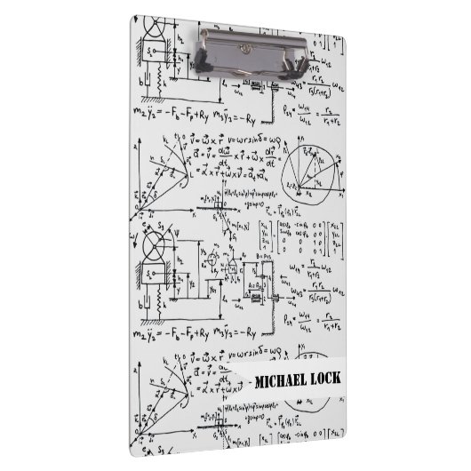 Geeky Mathe-Mathematik personalisiert Klemmbrett (Rechts)