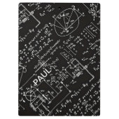 Geeky Mathe-Mathematik personalisiert Klemmbrett (Rückseite)