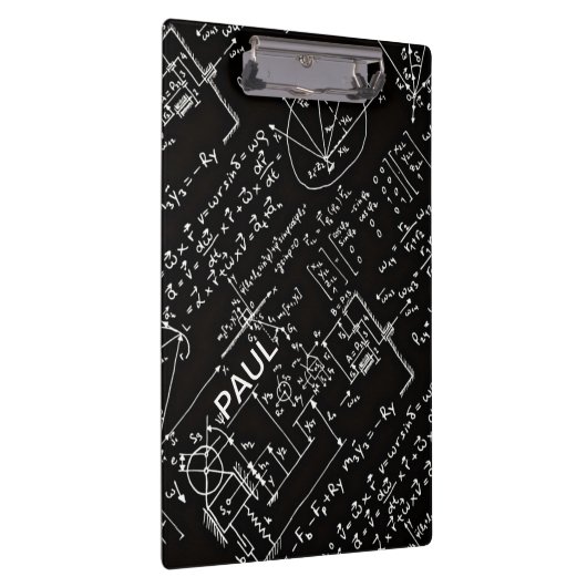 Geeky Mathe-Mathematik personalisiert Klemmbrett (Rechts)