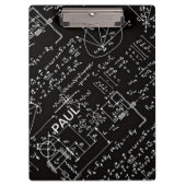 Geeky Mathe-Mathematik personalisiert Klemmbrett (Vorderseite)