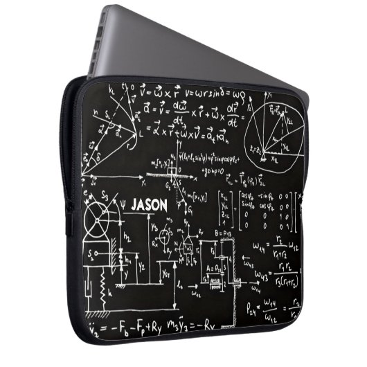 Geeky Mathe-Mathematik personalisiert Laptopschutzhülle (Vorne Rechts)
