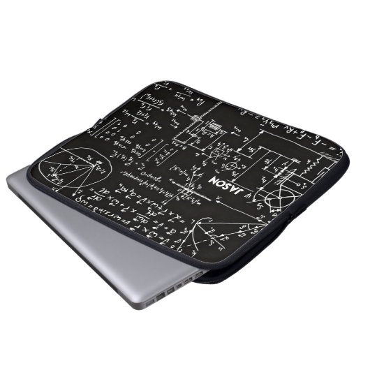 Geeky Mathe-Mathematik personalisiert Laptopschutzhülle (Vorne Knopf)