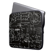 Geeky Mathe-Mathematik personalisiert Laptopschutzhülle (Vorderseite Links)