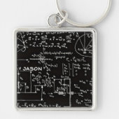 Geeky Mathe-Mathematik personalisiert Schlüsselanhänger (Vorne)