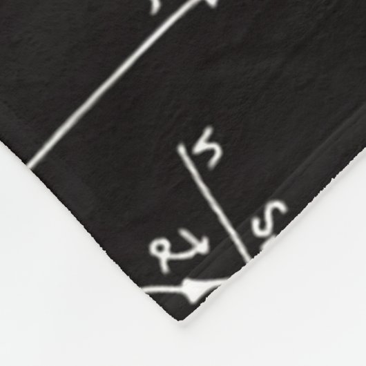 Geeky Mathe-Mathematik-personalisierte Größe SL Fleecedecke (Ecke)
