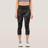 Geeky Mathematik FrauenYoga läuft Capri Leggings (Vorderseite)