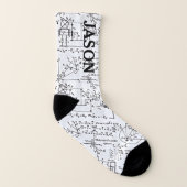 Geeky Mathematik Personalisiert Socken (Rechts - Außen)
