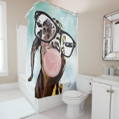 Geeky Nubian Goat Blubbles mit Bubblegum Duschvorhang (Beispiel)