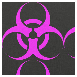Geeky Pinkes Biohazard-Schild Stoff