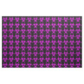 Geeky rosa Biogefährdung-Zeichen Stoff (Yard (91,4 cm))