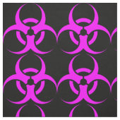 Geeky rosa Biogefährdung-Zeichen Stoff (Muster)