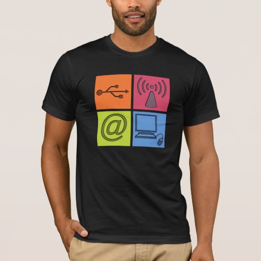 Geeky Symbole T-Shirt (Vorderseite)