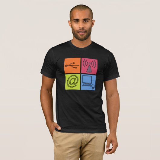 Geeky Symbole T-Shirt (Vorne ganz)