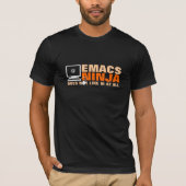 Geeky T - Shirt Emacs Ninja (Vorderseite)