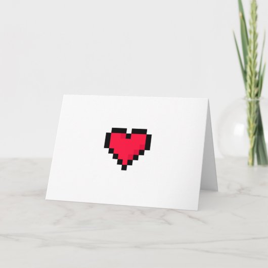 Geeky Valentine's Day Card Feiertagskarte (Vorderseite)