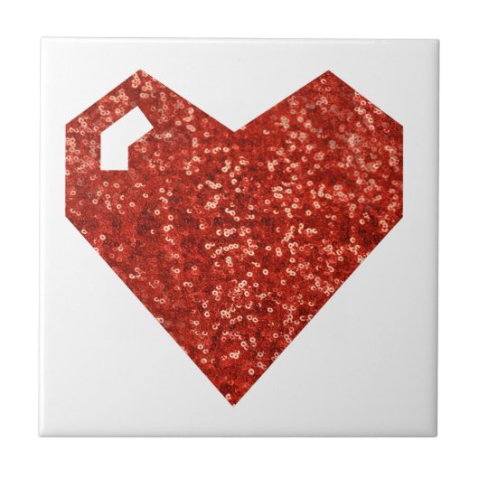 Geeky-Valentinstag Fliese (Vorderseite)