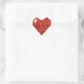 Geeky-Valentinstag Runder Aufkleber (Tasche)
