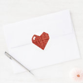 Geeky-Valentinstag Runder Aufkleber (Umschlag)
