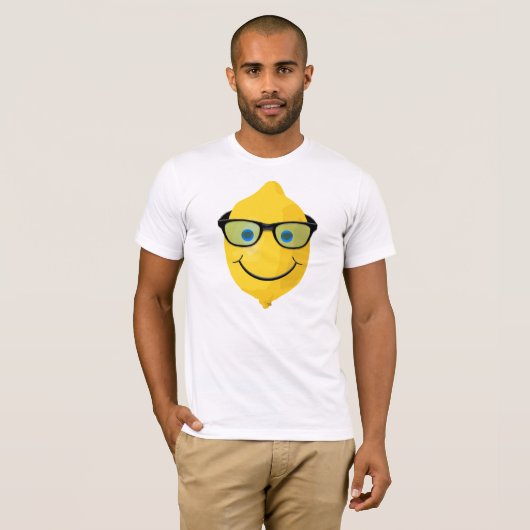 Geeky Zitronen-Kopf T-Shirt (Vorne ganz)