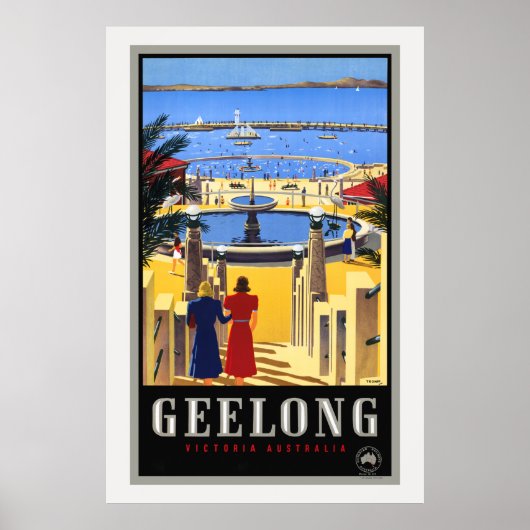 Geelong Australia Vintage Poster 1930 (Vorne)