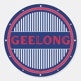 Geelong City Pride Emblem – Australian Identity Runder Aufkleber