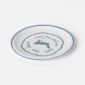 Geem Bunny Bee Bunnies Bees Baby Pappteller (Schrägansicht)