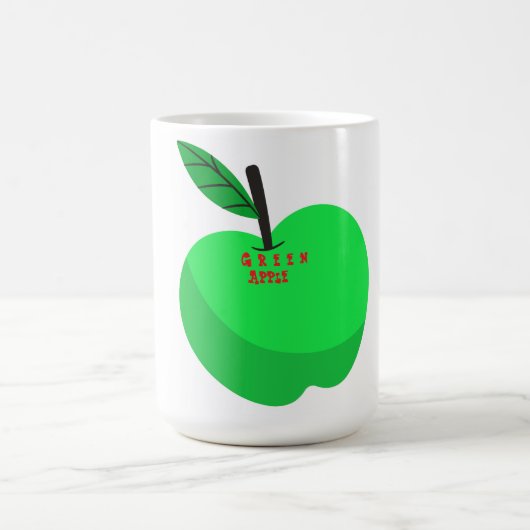Geen Apfel Design Kaffeetasse (Mittel)