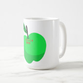 Geen Apfel Design Kaffeetasse (VorderseiteRechts)