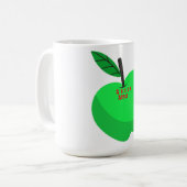 Geen Apfel Design Kaffeetasse (Vorderseite Links)