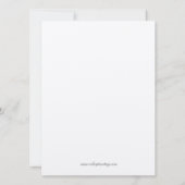 Geenery BotanicalChuppah Jewish Wedding Einladung (Rückseite)