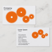 Geere - Orange auf Weiß Visitenkarte (Vorne/Hinten)