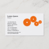 Geere - Orange auf Weiß Visitenkarte (Rückseite)