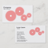 Geere - Weiß rosa Visitenkarte (Vorne/Hinten)