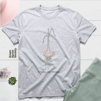 Geerntet, nicht gepflückt | Knoblauchernte Botanis Tri-Blend Shirt