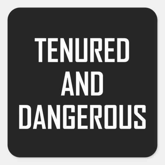 Geerntet und gefährlich Lehrerin Funny Quadratischer Aufkleber (Vorderseite)