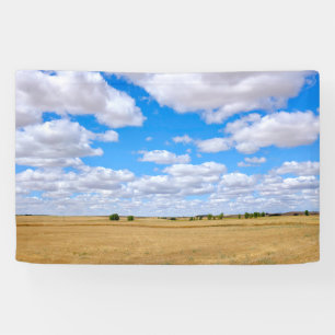 Geerntete Weizenfelder Banner