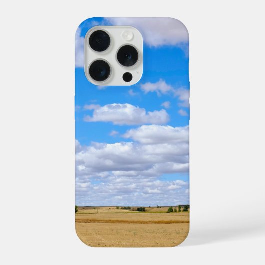Geerntete Weizenfelder iPhone Hülle (Rückseite)