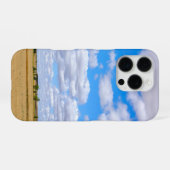 Geerntete Weizenfelder iPhone Hülle (Rückseite (Horizontal))