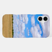 Geerntete Weizenfelder iPhone Hülle (Rückseite (Horizontal))