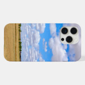 Geerntete Weizenfelder  iPhone Hülle (Rückseite (Horizontal))