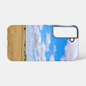 Geerntete Weizenfelder Samsung Galaxy Hülle (Rückseite (Horizontal))