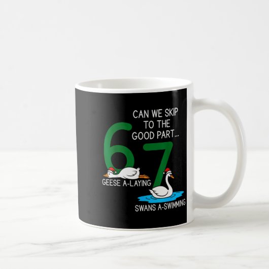 Geese A Laying Swans A Swimming 67 Six Geese Seven Kaffeetasse (Rechts)
