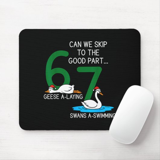 Geese A Laying Swans A Swimming 67 Six Geese Seven Mousepad (Mit Mouse)