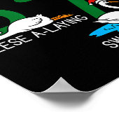 Geese A Laying Swans A Swimming 67 Six Geese Seven Poster (Ecke)