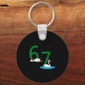 Geese A Laying Swans A Swimming 67 Six Geese Seven Schlüsselanhänger (Vorderseite)