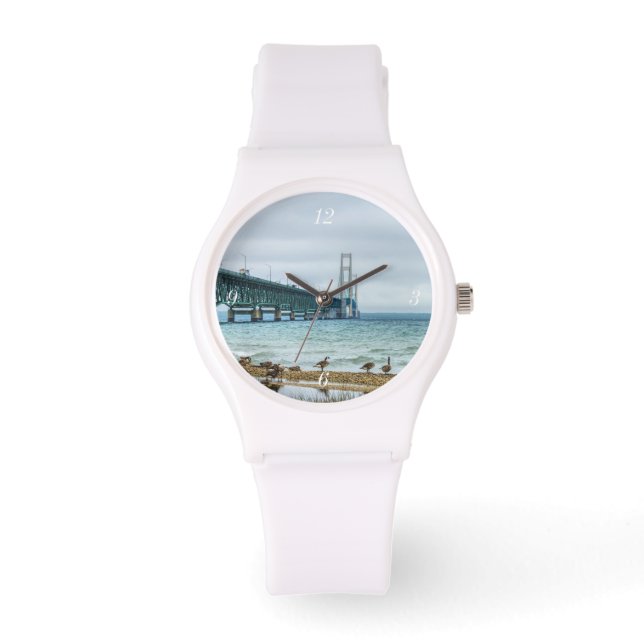 Geese auf Mighty Mac Armbanduhr (Vorderseite)