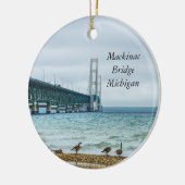 Geese auf Mighty Mac Keramik Ornament (Links)