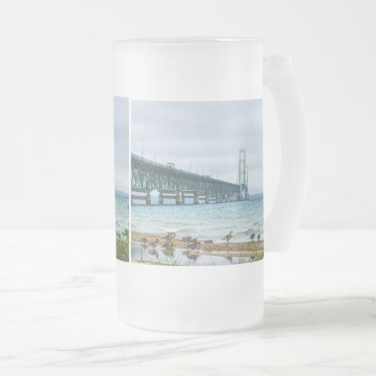 Geese auf Mighty Mac Mattglas Bierglas (VorderseiteRechts)