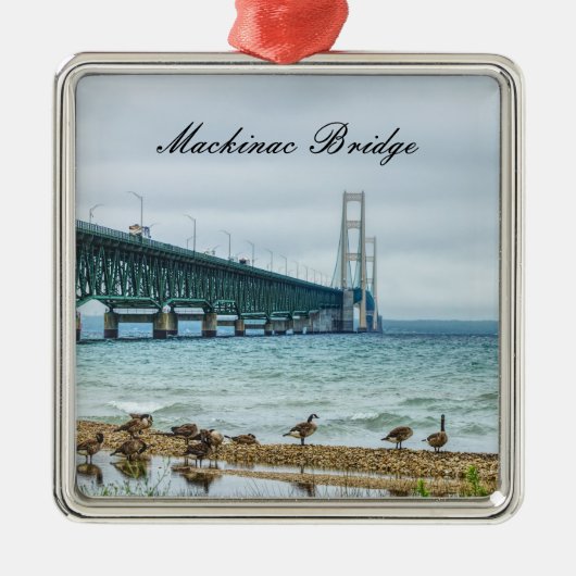 Geese auf Mighty Mac Ornament Aus Metall (Vorne)