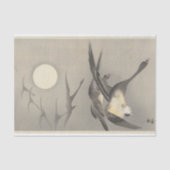 Geese bei Vollmond von Ohara Koson Seidenpapier (Vorderseite)